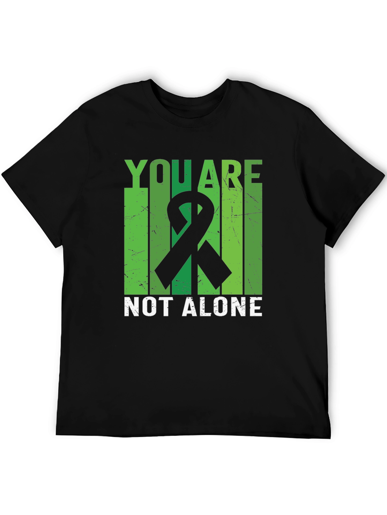 You Are Not Alone Mental Health Awareness Ribbon T-Shirt