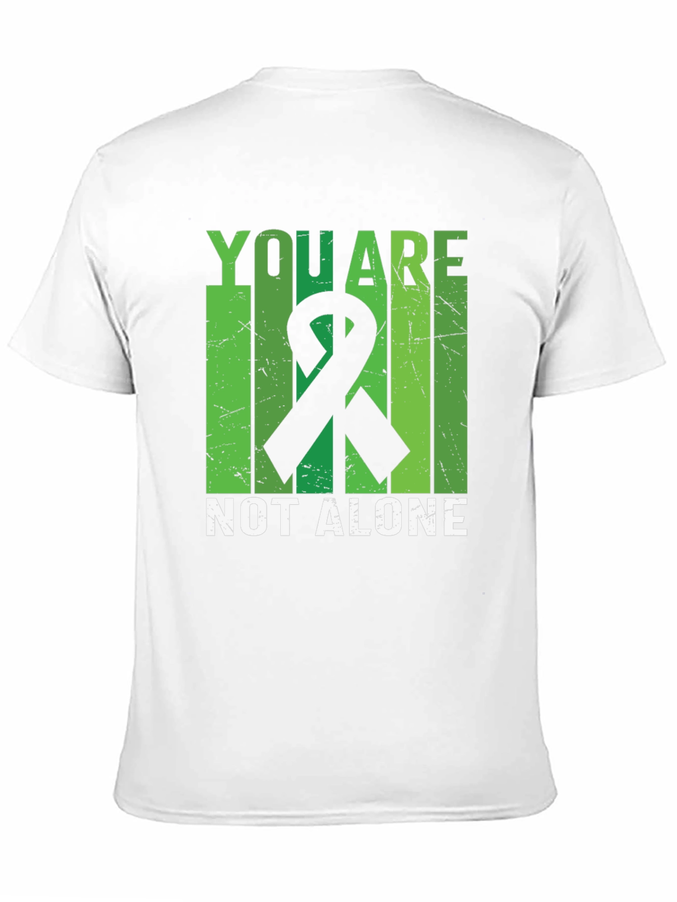 You Are Not Alone Mental Health Awareness Ribbon T-Shirt