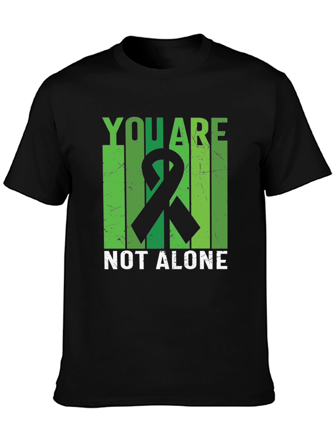 You Are Not Alone Mental Health Awareness Ribbon T-Shirt