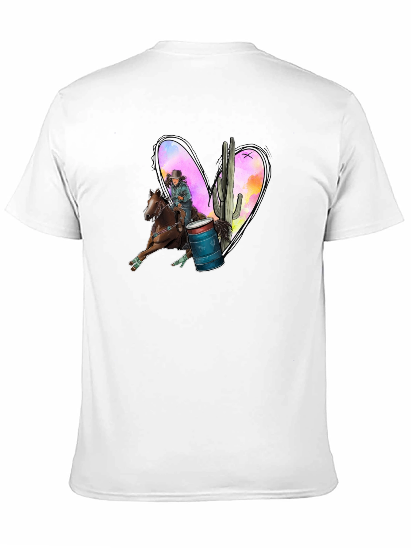 Barrel Racing Heart Graphic Tee