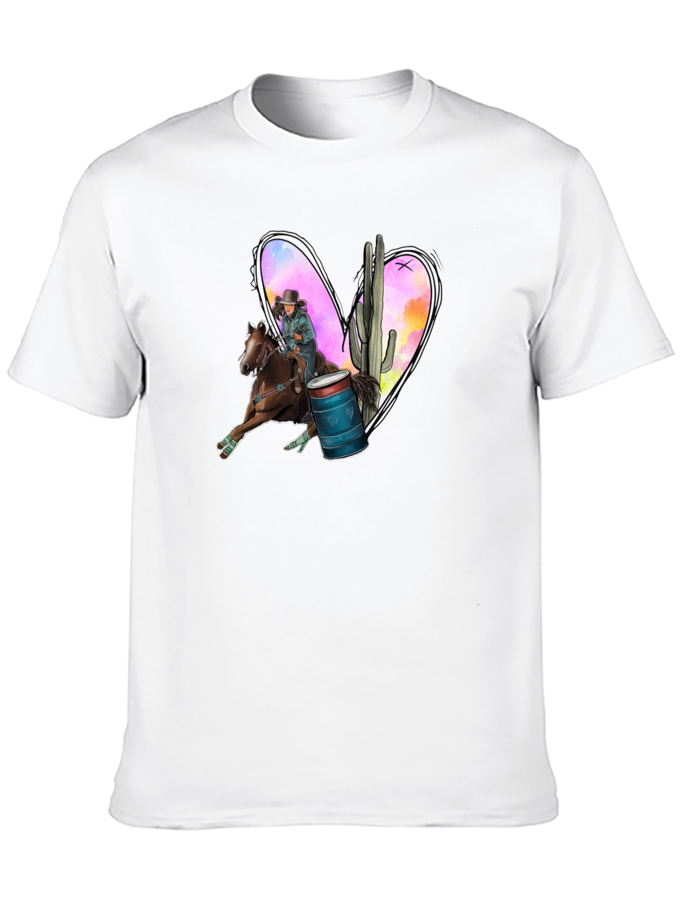 Barrel Racing Heart Graphic Tee