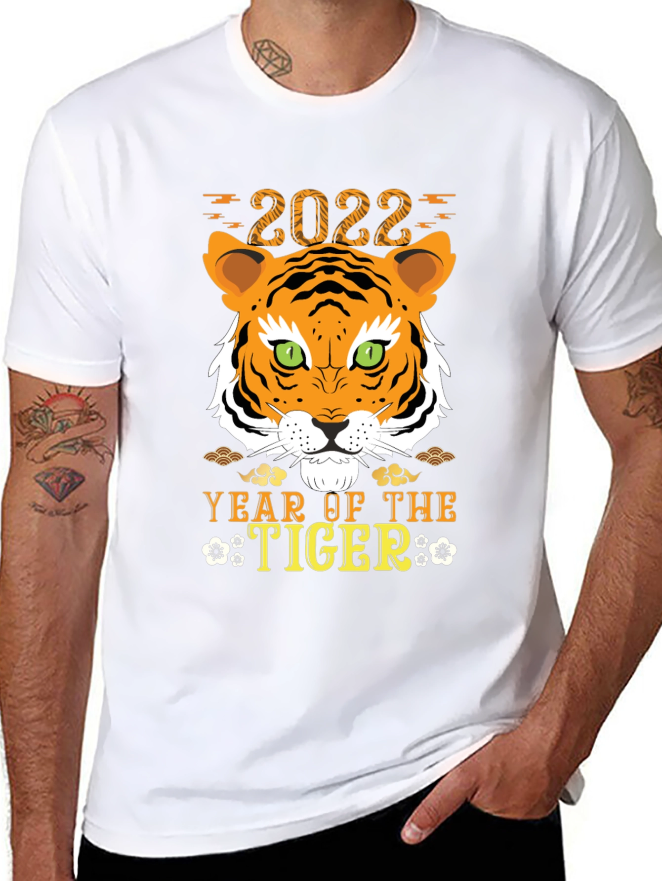 Year of the Tiger 2022 Black T-Shirt
