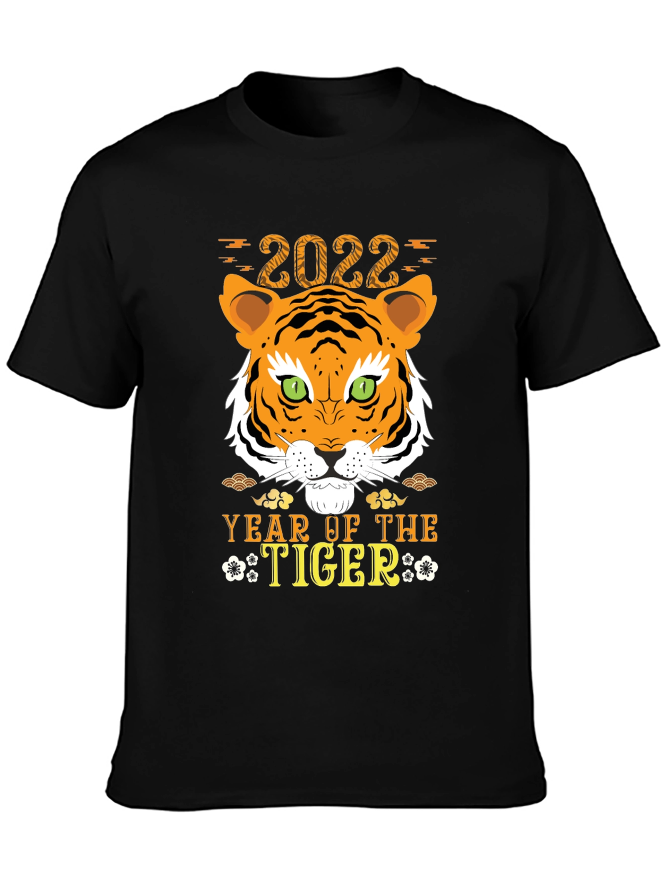 Year of the Tiger 2022 Black T-Shirt