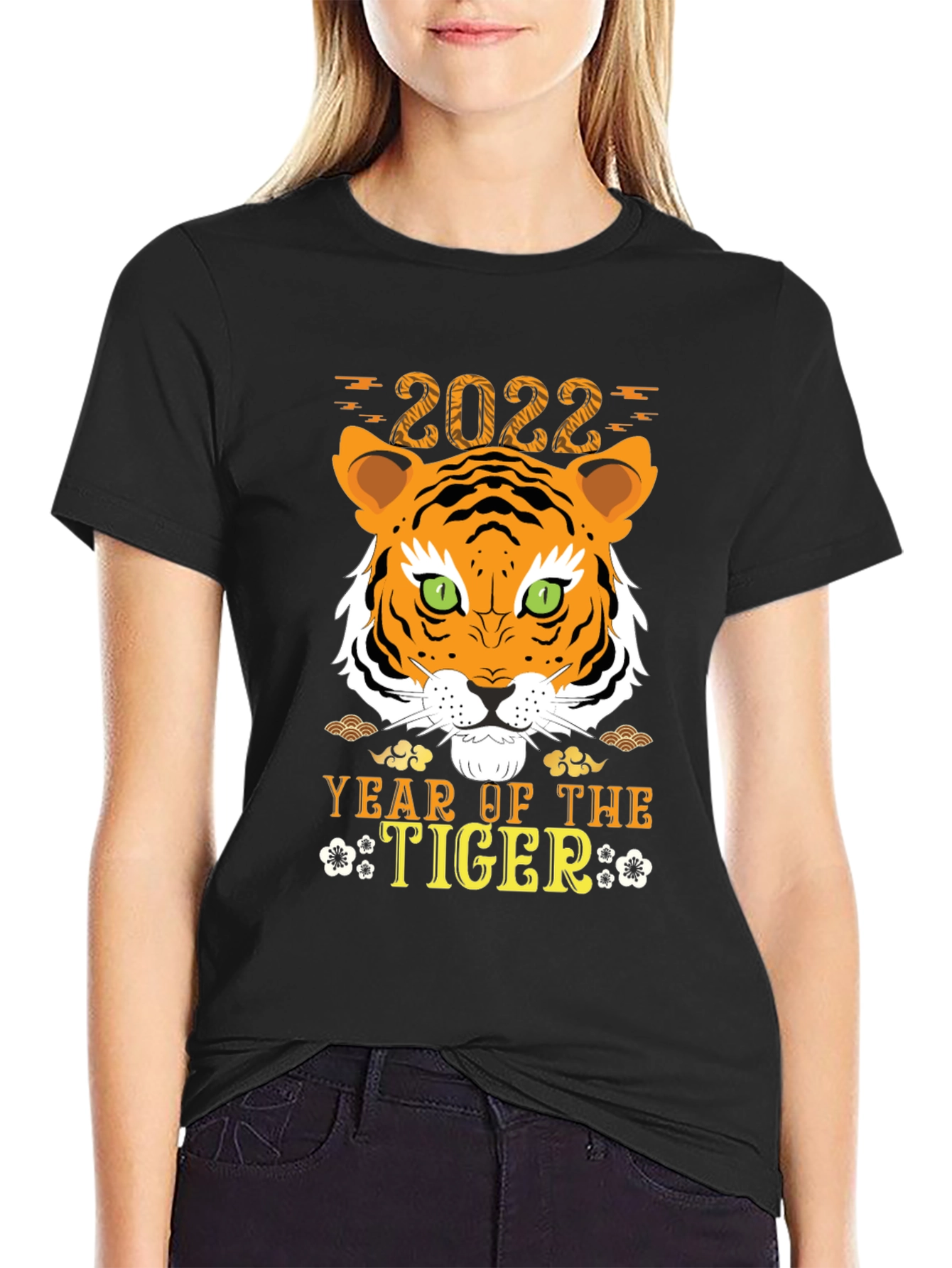 Year of the Tiger 2022 Black T-Shirt