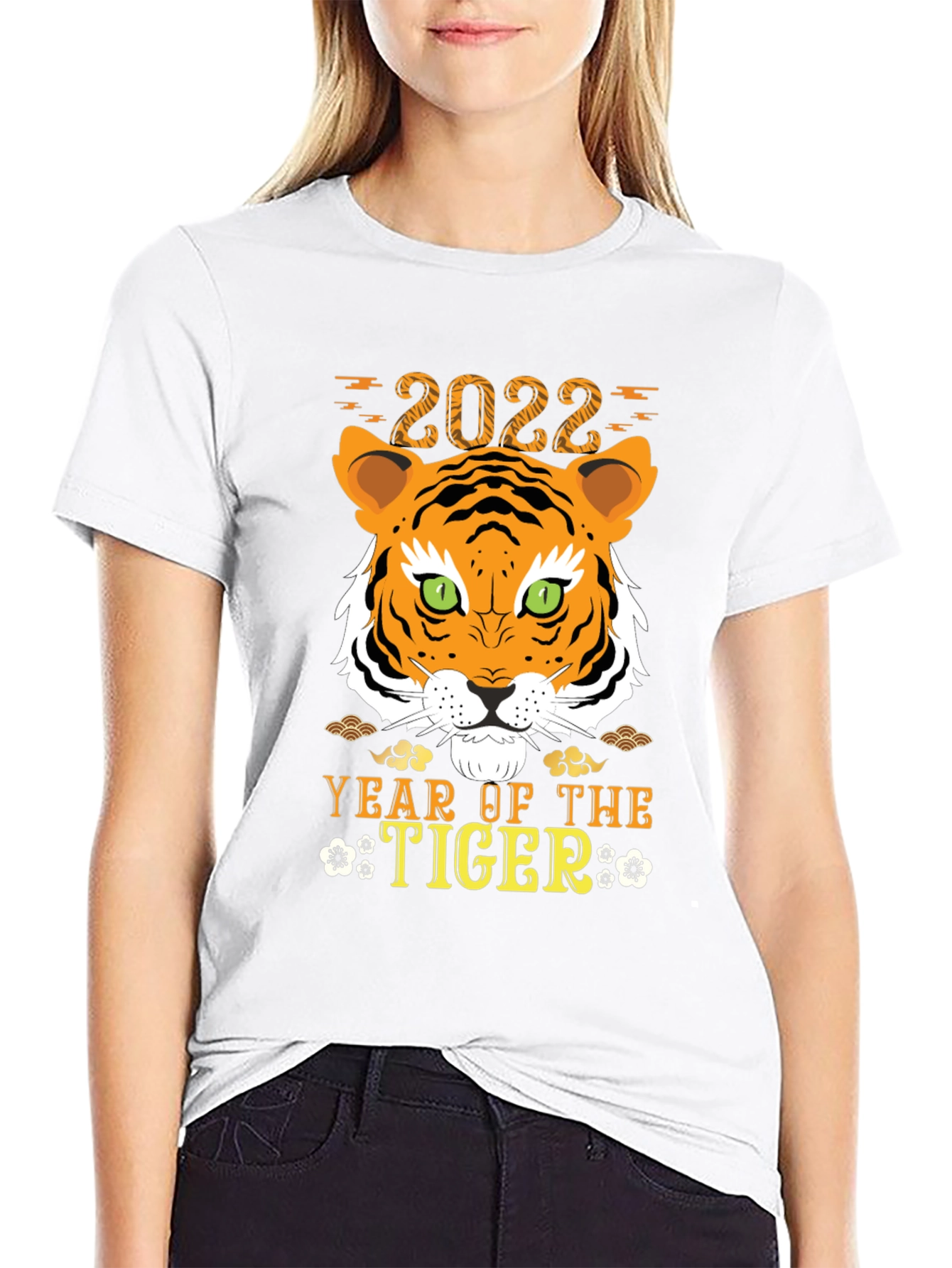 Year of the Tiger 2022 Black T-Shirt