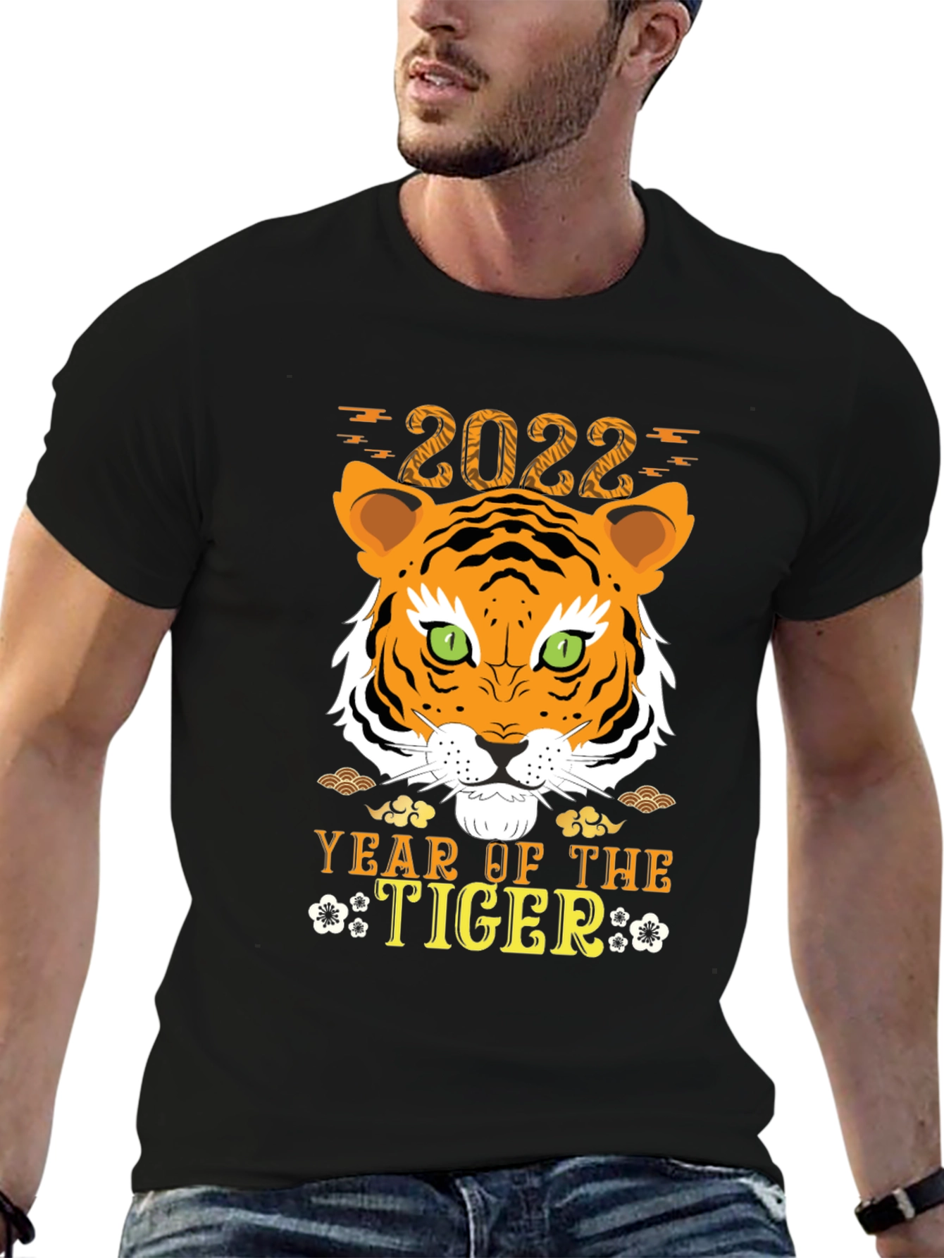 Year of the Tiger 2022 Black T-Shirt