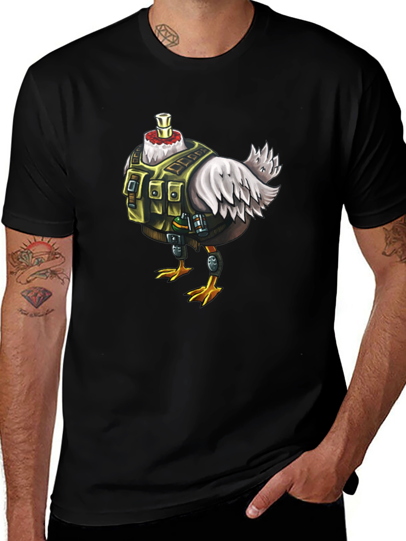 Tactical Chicken T-Shirt - Military Humor Tee