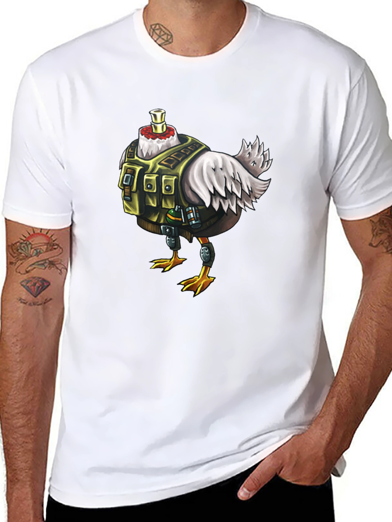 Tactical Chicken T-Shirt - Military Humor Tee