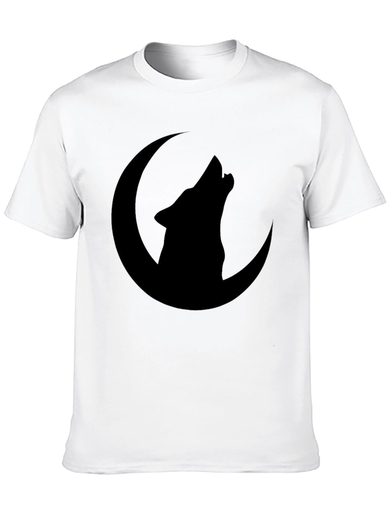 Wolf Moon Graphic T-Shirt - Black