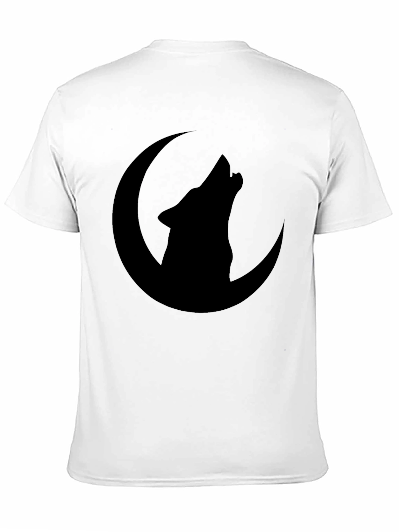 Wolf Moon Graphic T-Shirt - Black