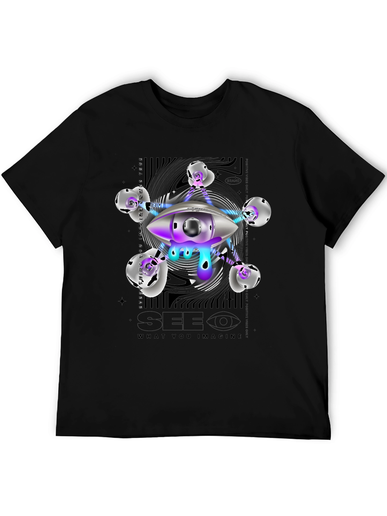 Surreal Eye Graphic T-Shirt - See What You Imagine!