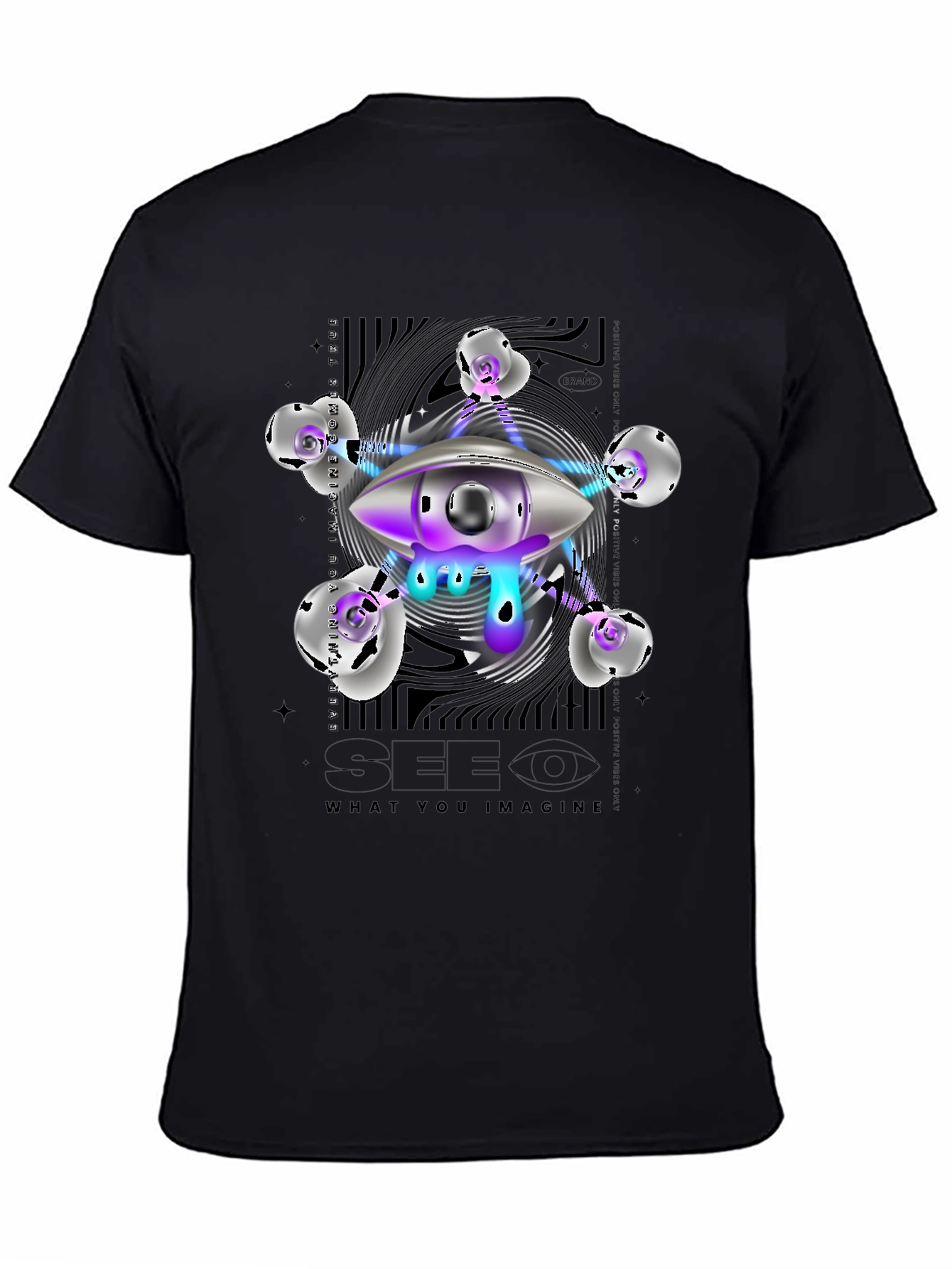 Surreal Eye Graphic T-Shirt - See What You Imagine!