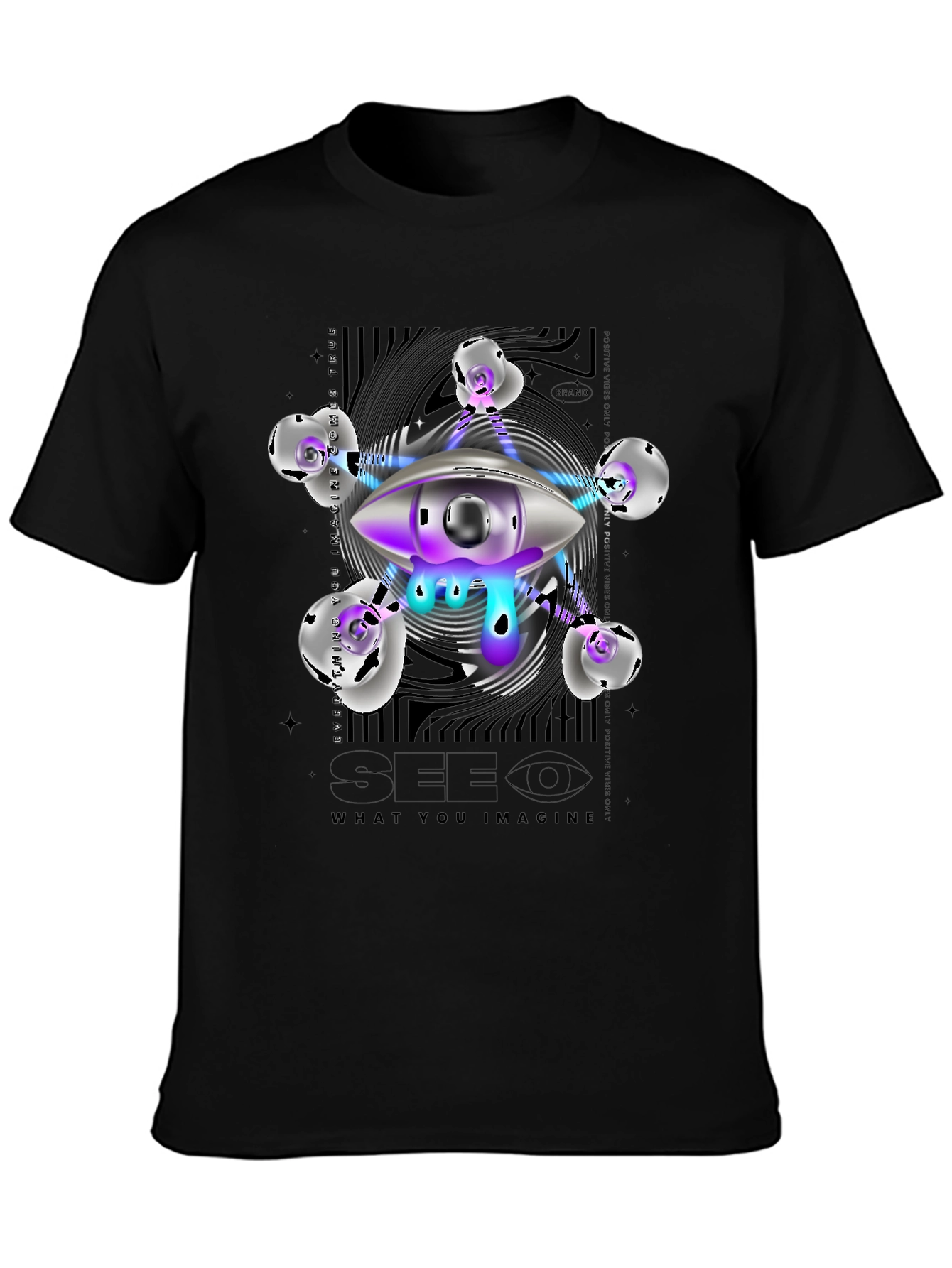 Surreal Eye Graphic T-Shirt - See What You Imagine!