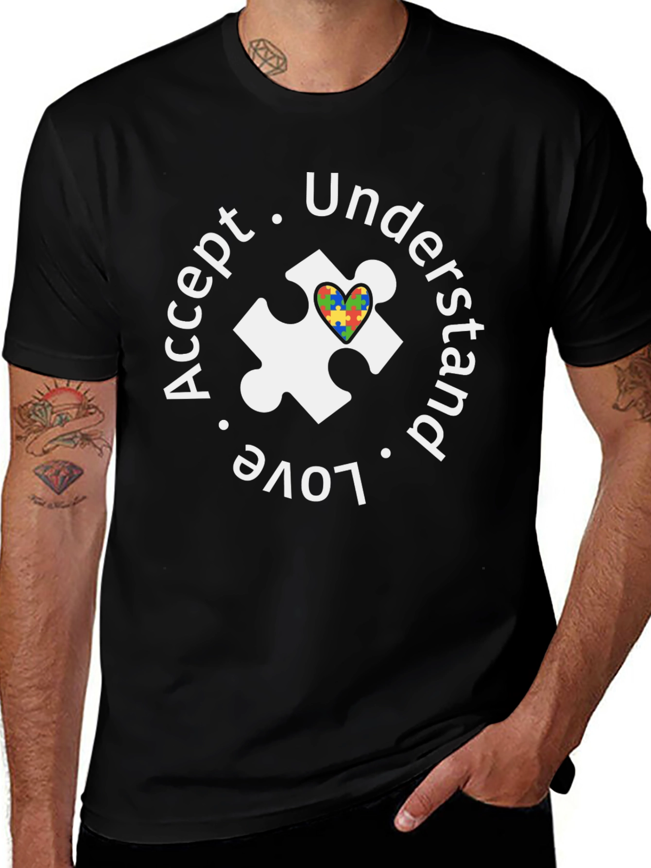 Accept Love Understand Autism Awareness T-Shirt