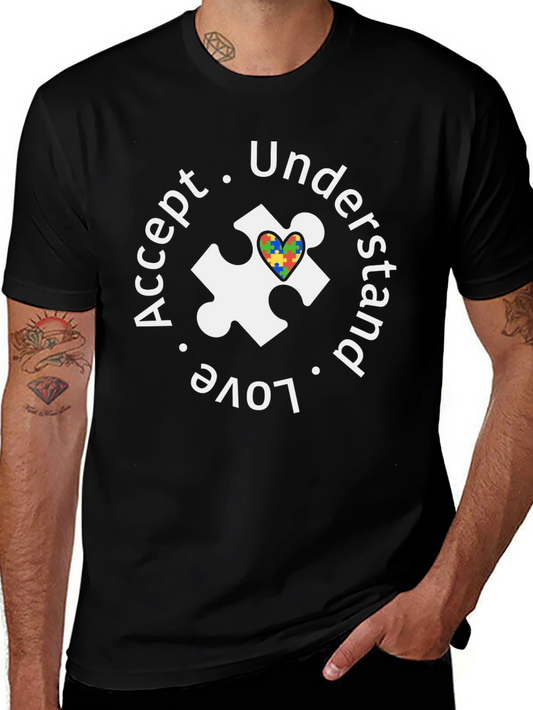 Accept Love Understand Autism Awareness T-Shirt