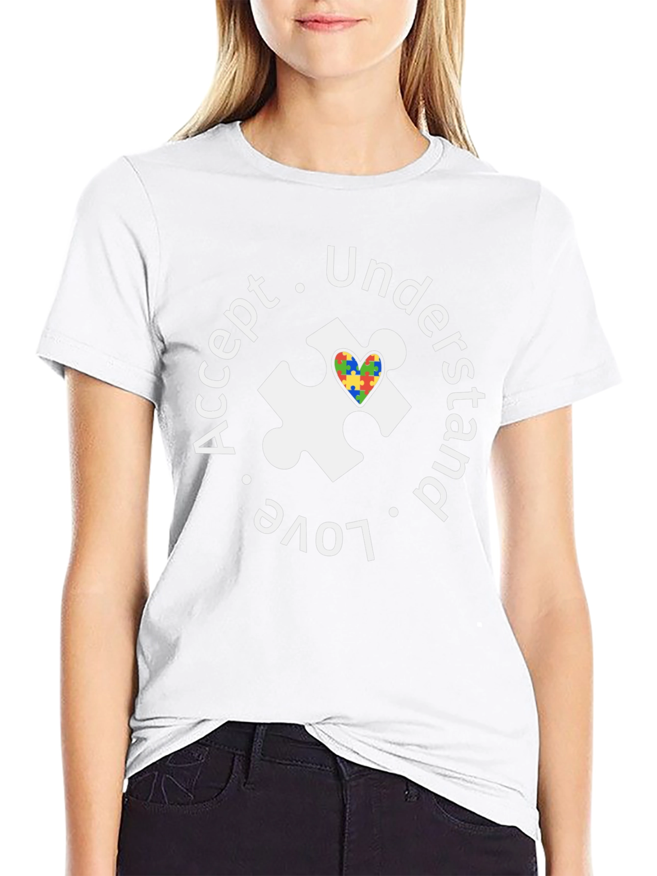Accept Love Understand Autism Awareness T-Shirt