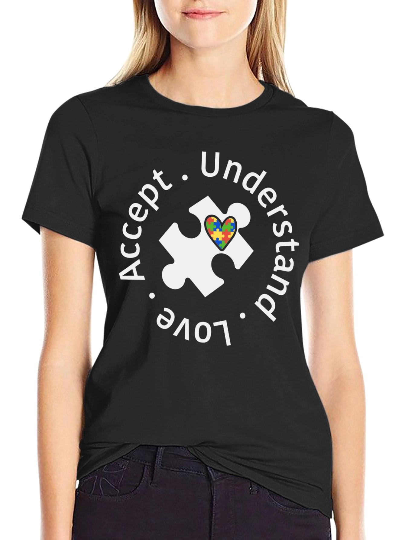 Accept Love Understand Autism Awareness T-Shirt