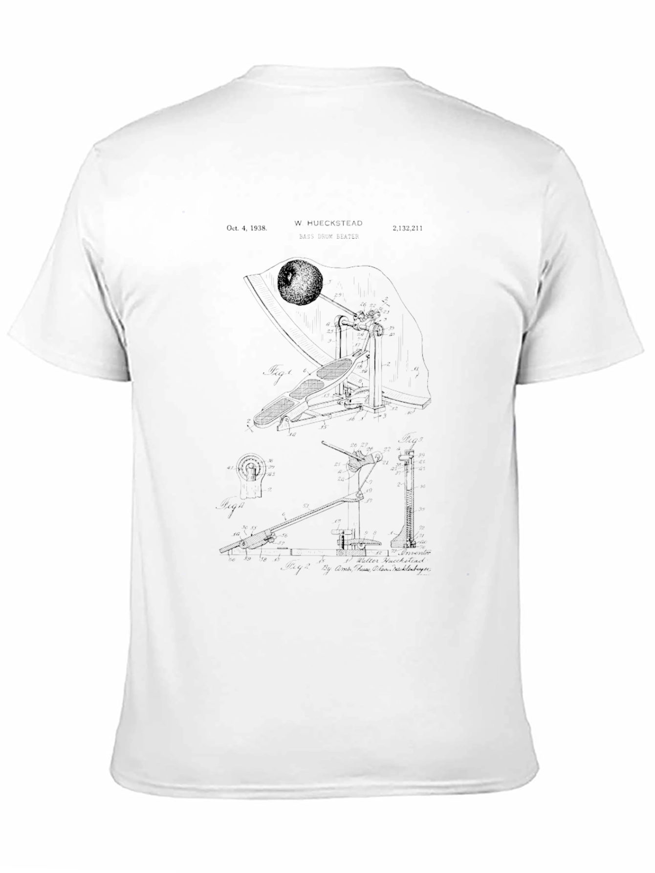 Black T-Shirt with Unique Graphic Design