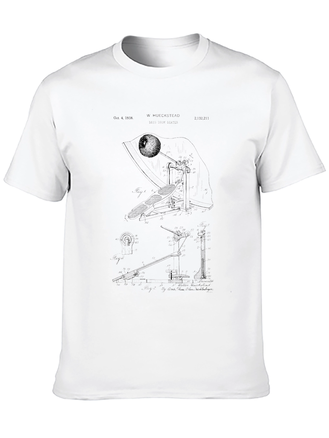 Black T-Shirt with Unique Graphic Design