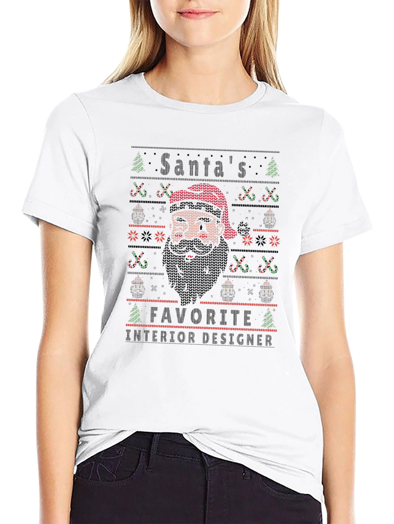 Santas Favorite Interior Designer Christmas T-Shirt