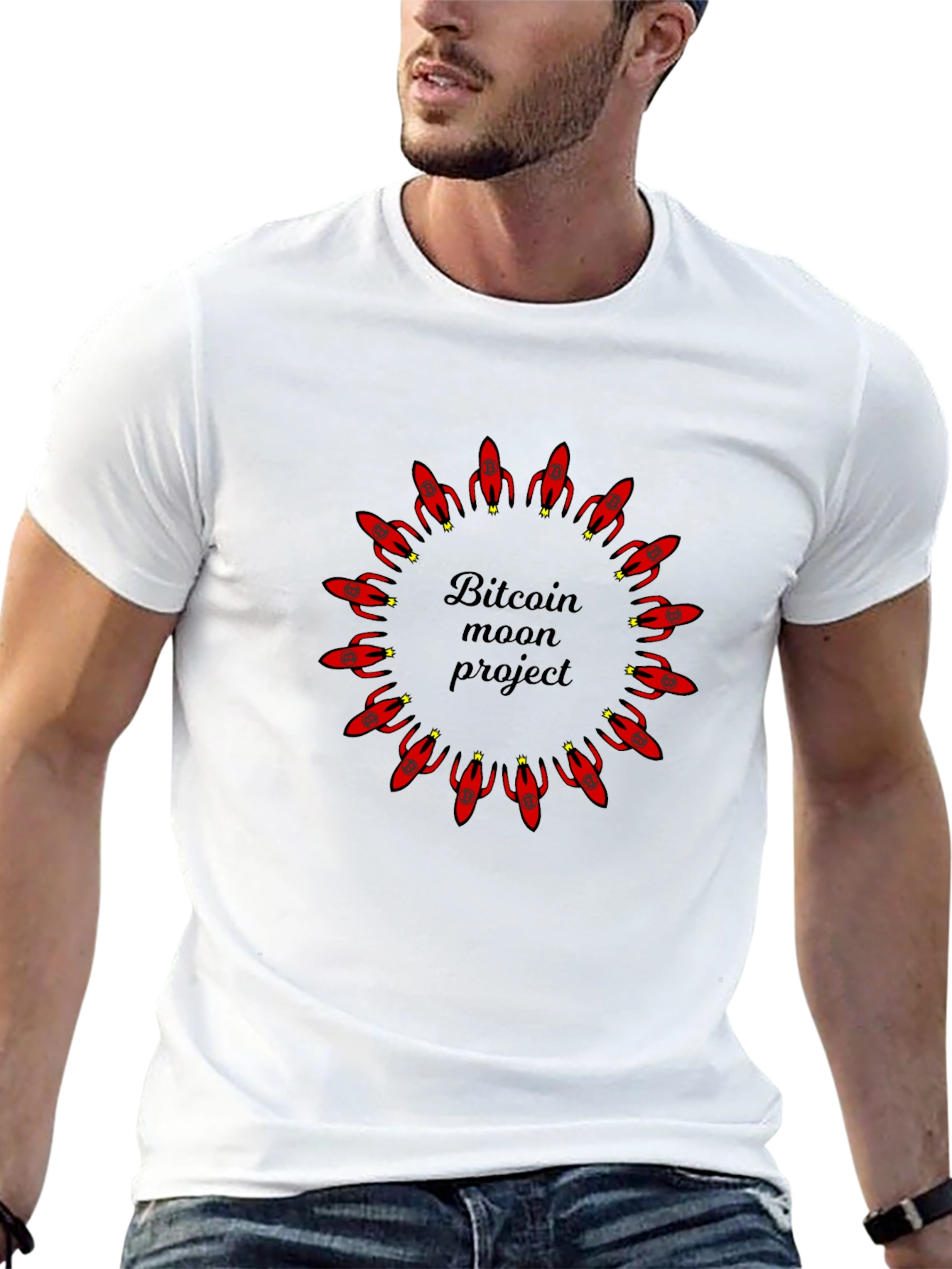 Bitcoin Moon Project Graphic T-Shirt