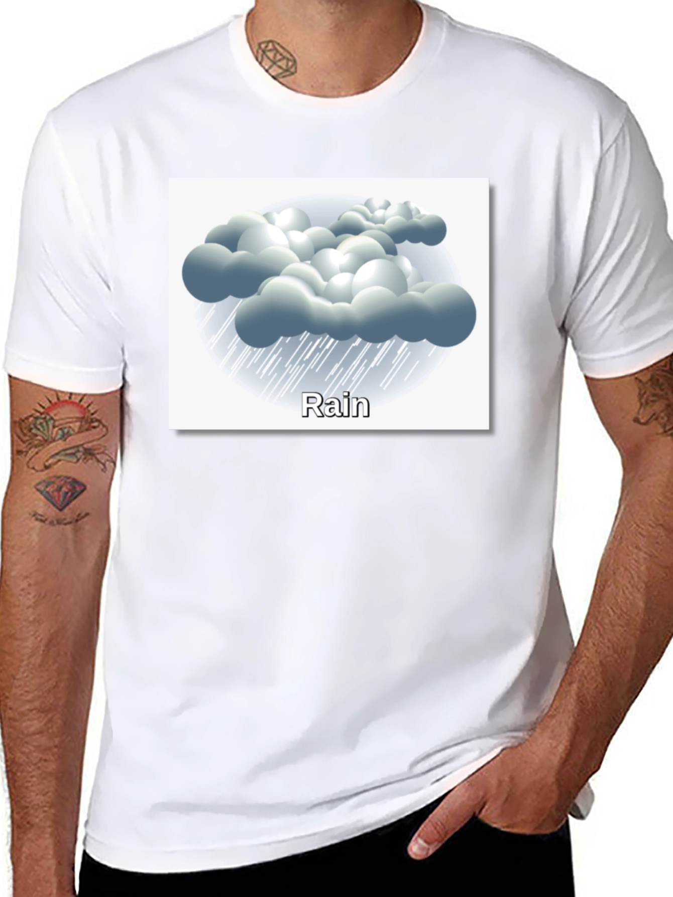 Rainy Day T-Shirt - Weather Graphic Tee