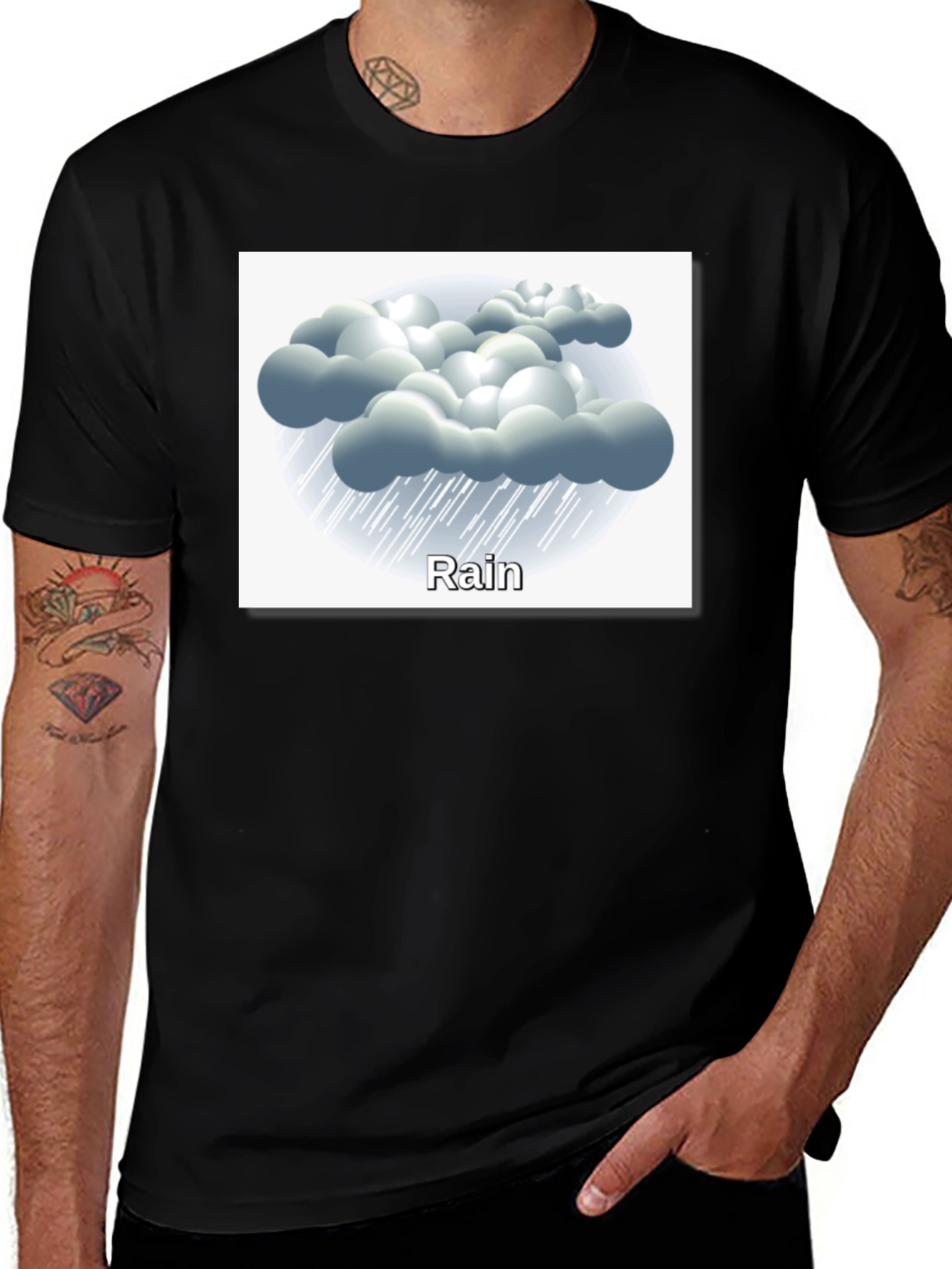 Rainy Day T-Shirt - Weather Graphic Tee