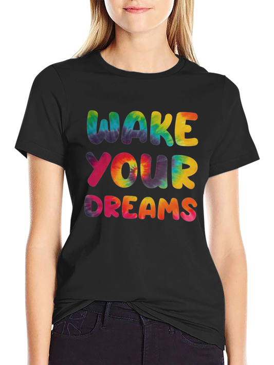 Wake Your Dreams Tie-Dye Graphic Tee