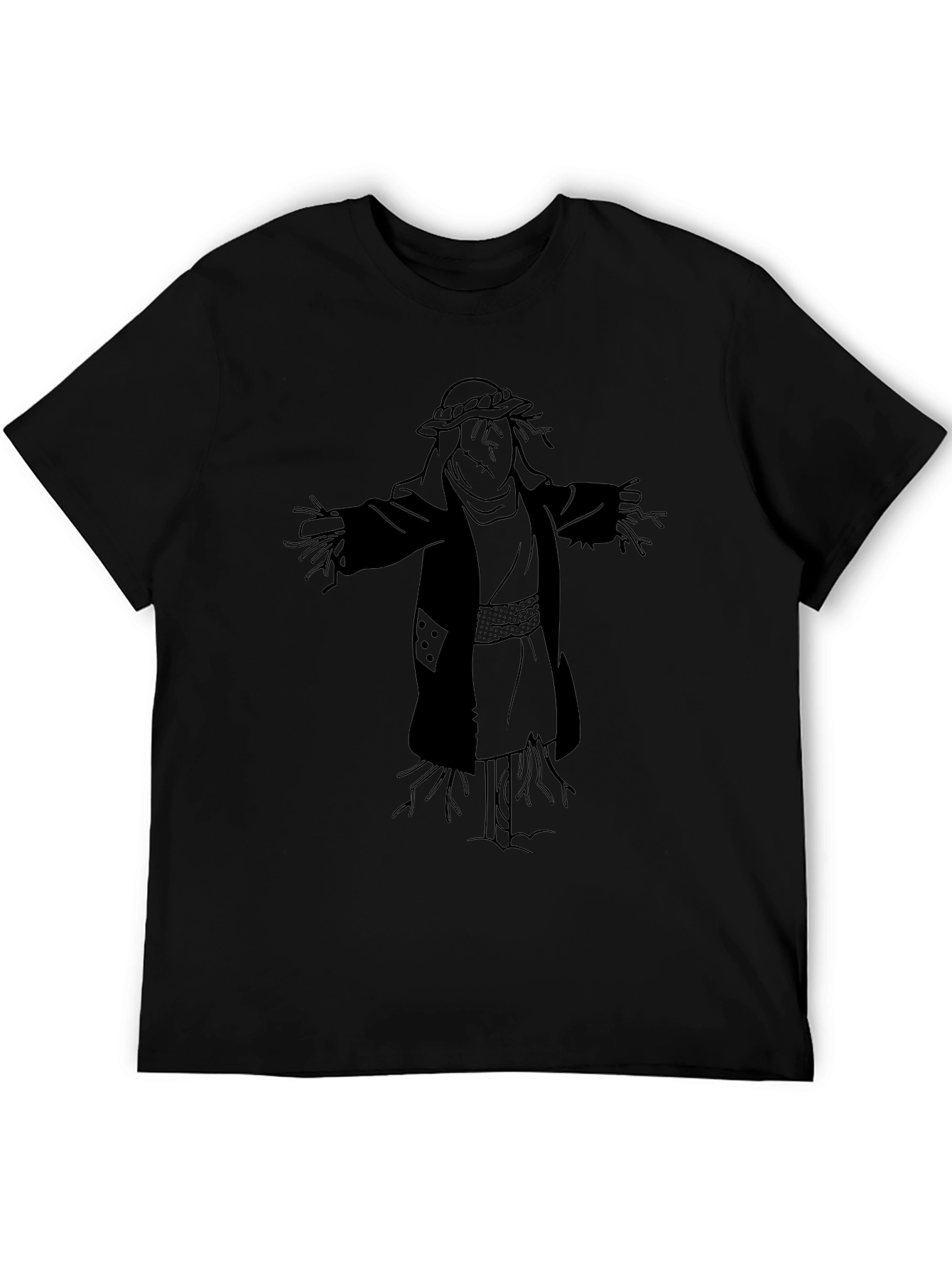 Scarecrow Graphic Tee - Spooky Season Shirt