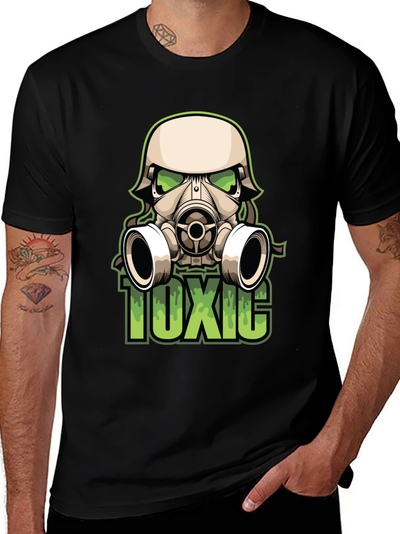 Toxic Gas Mask Graphic Tee