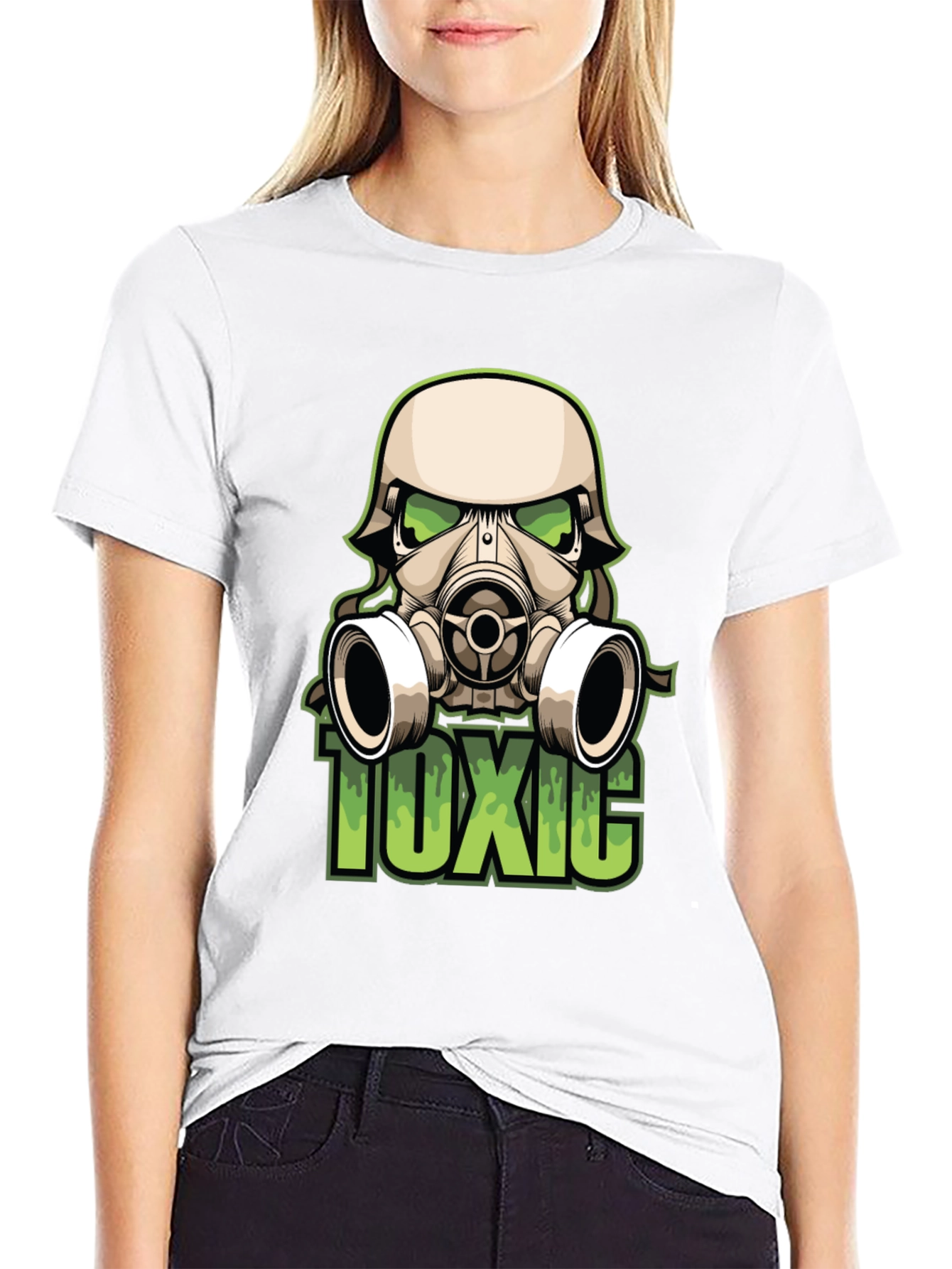 Toxic Gas Mask Graphic Tee