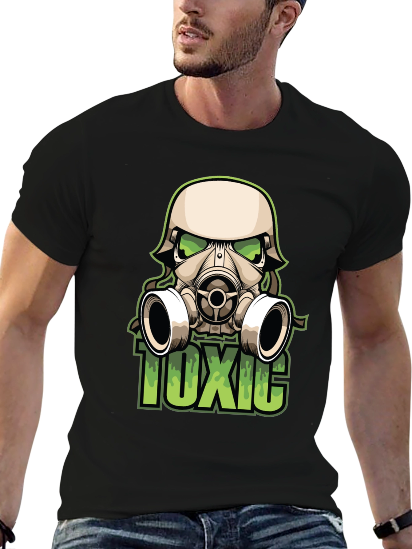 Toxic Gas Mask Graphic Tee