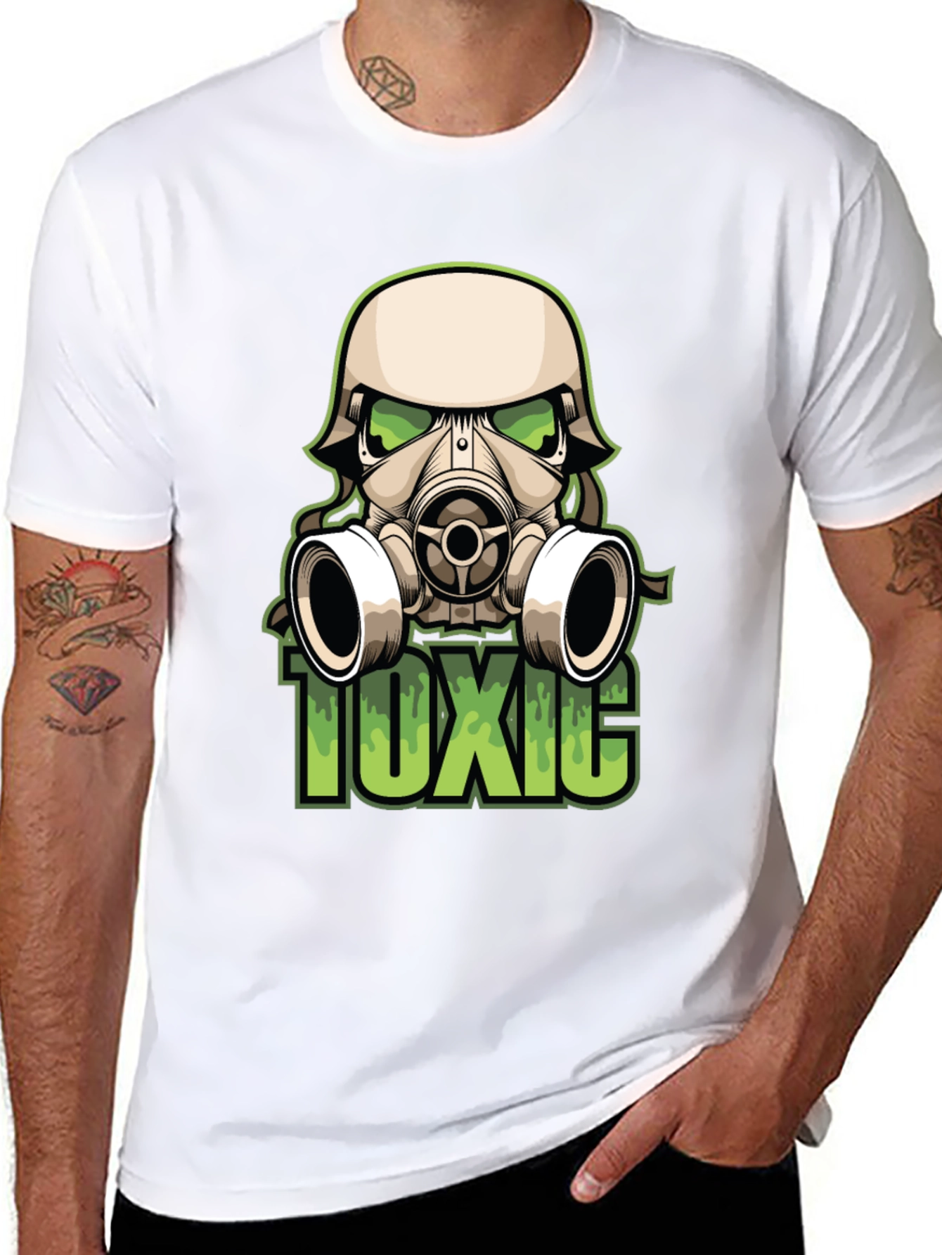 Toxic Gas Mask Graphic Tee