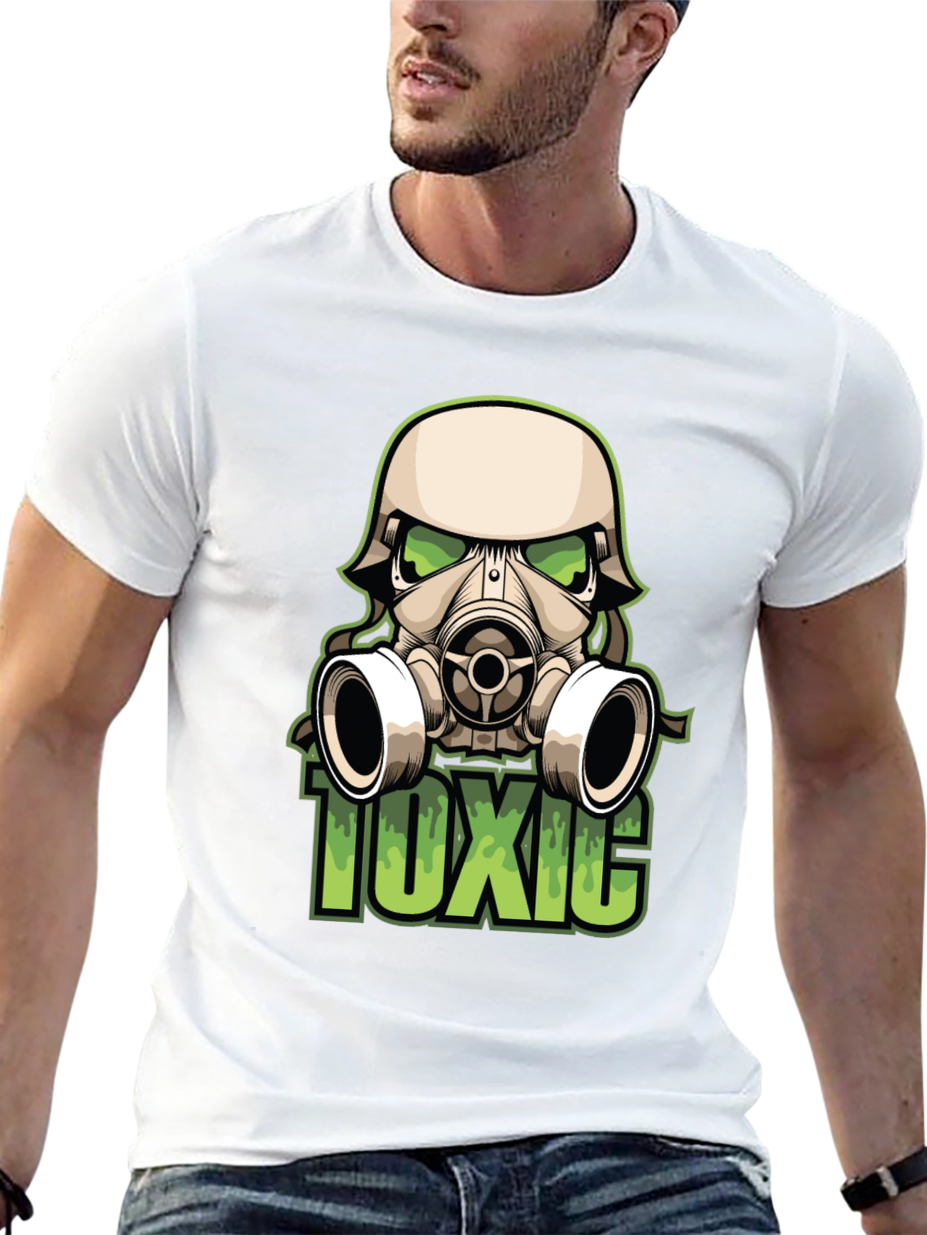 Toxic Gas Mask Graphic Tee