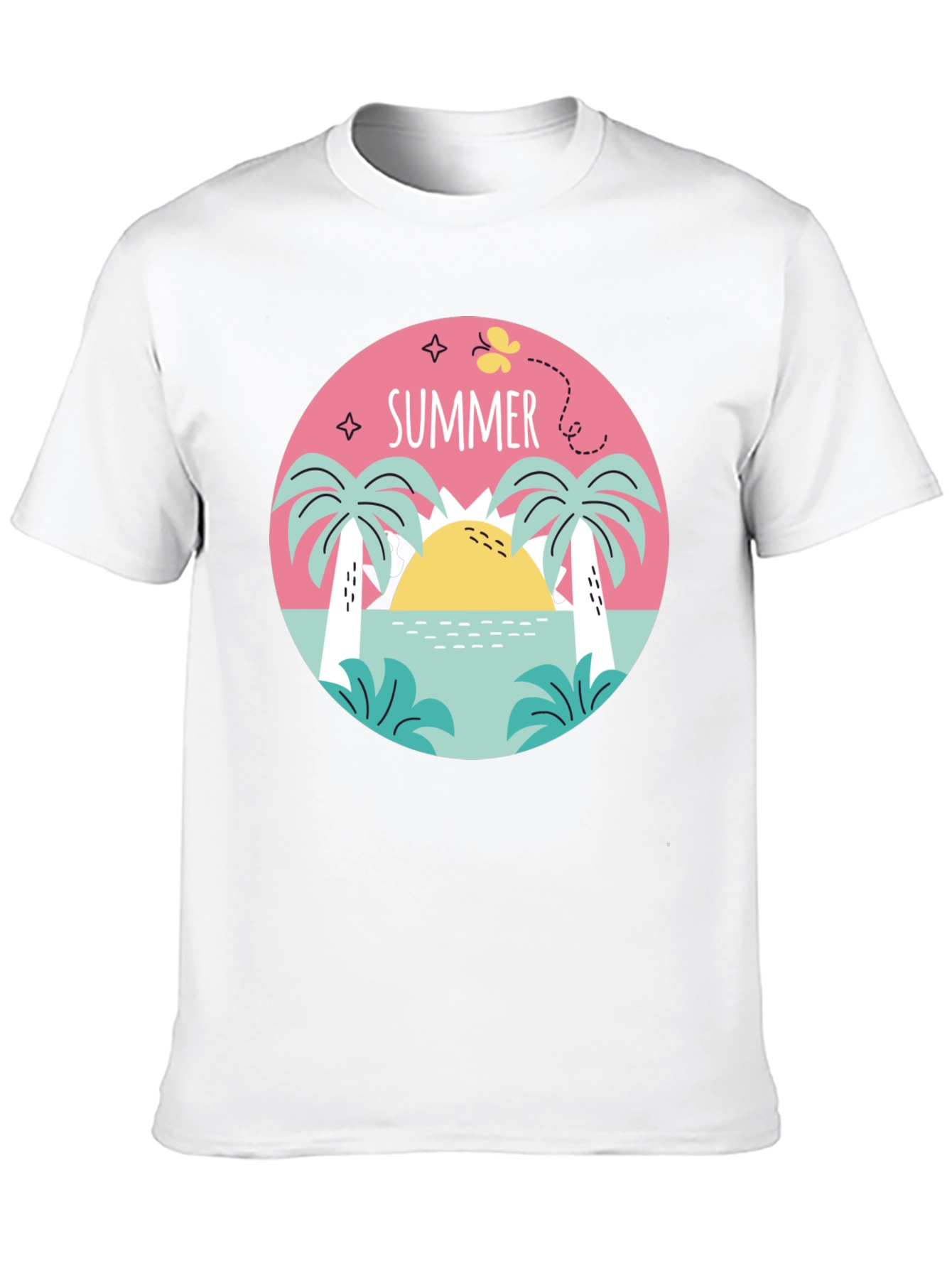 Summer Vibes Graphic Tee - Black