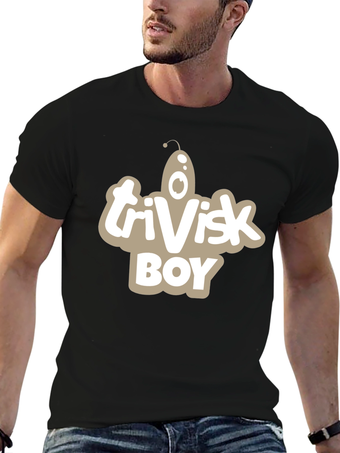 Trivisk Boy Graphic Tee - Funny Alien T-Shirt