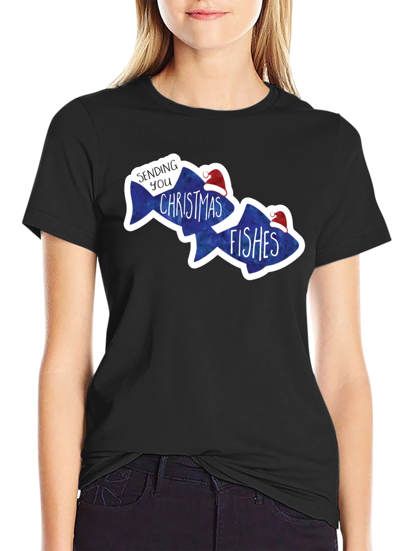 Sending You Christmas Fishes Graphic Tee