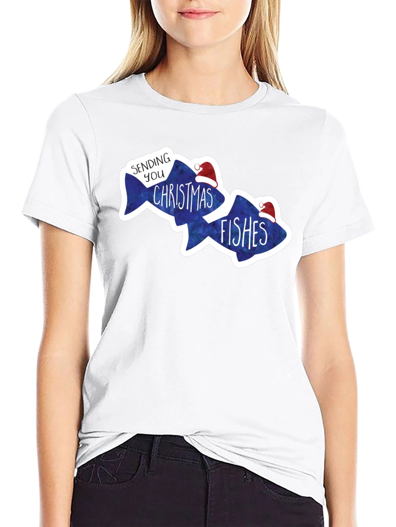 Sending You Christmas Fishes Graphic Tee