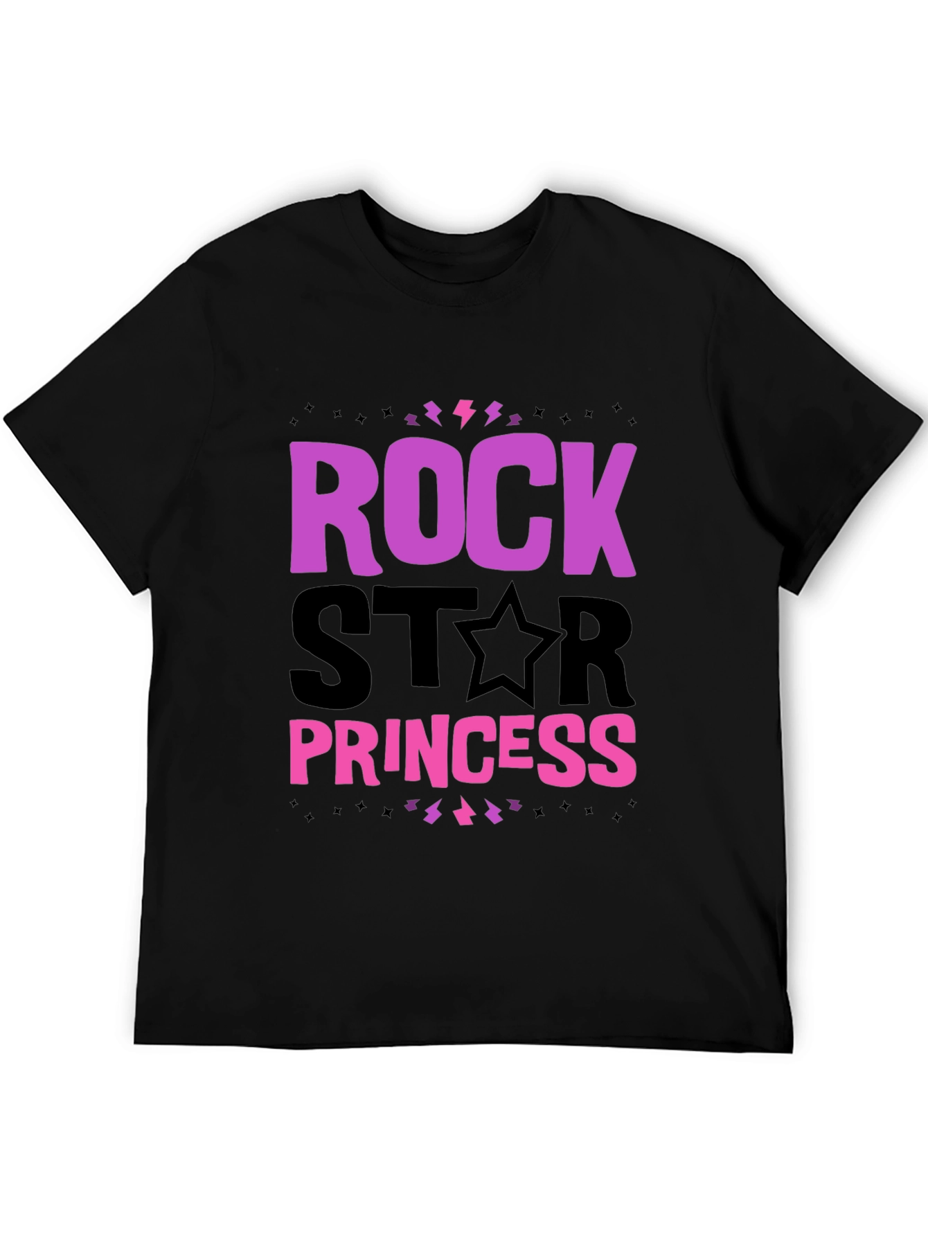 Rockstar Princess T-Shirt - Black Graphic Tee