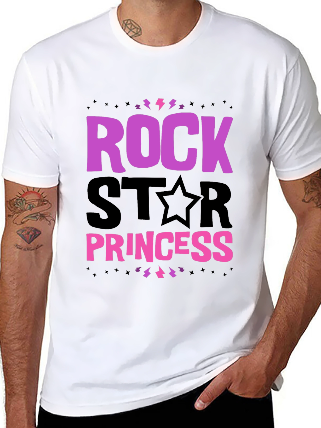 Rockstar Princess T-Shirt - Black Graphic Tee