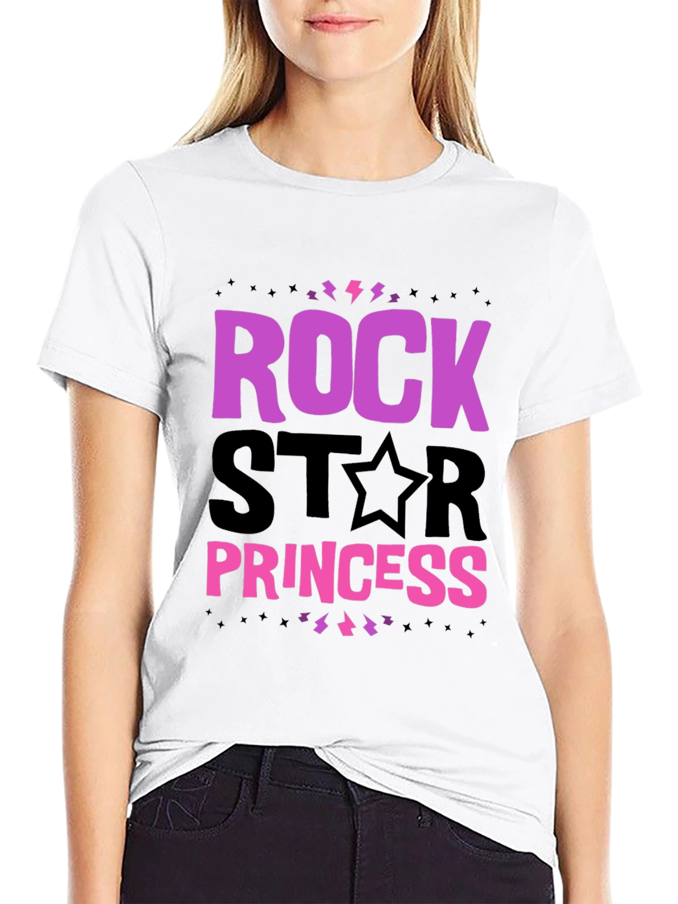 Rockstar Princess T-Shirt - Black Graphic Tee