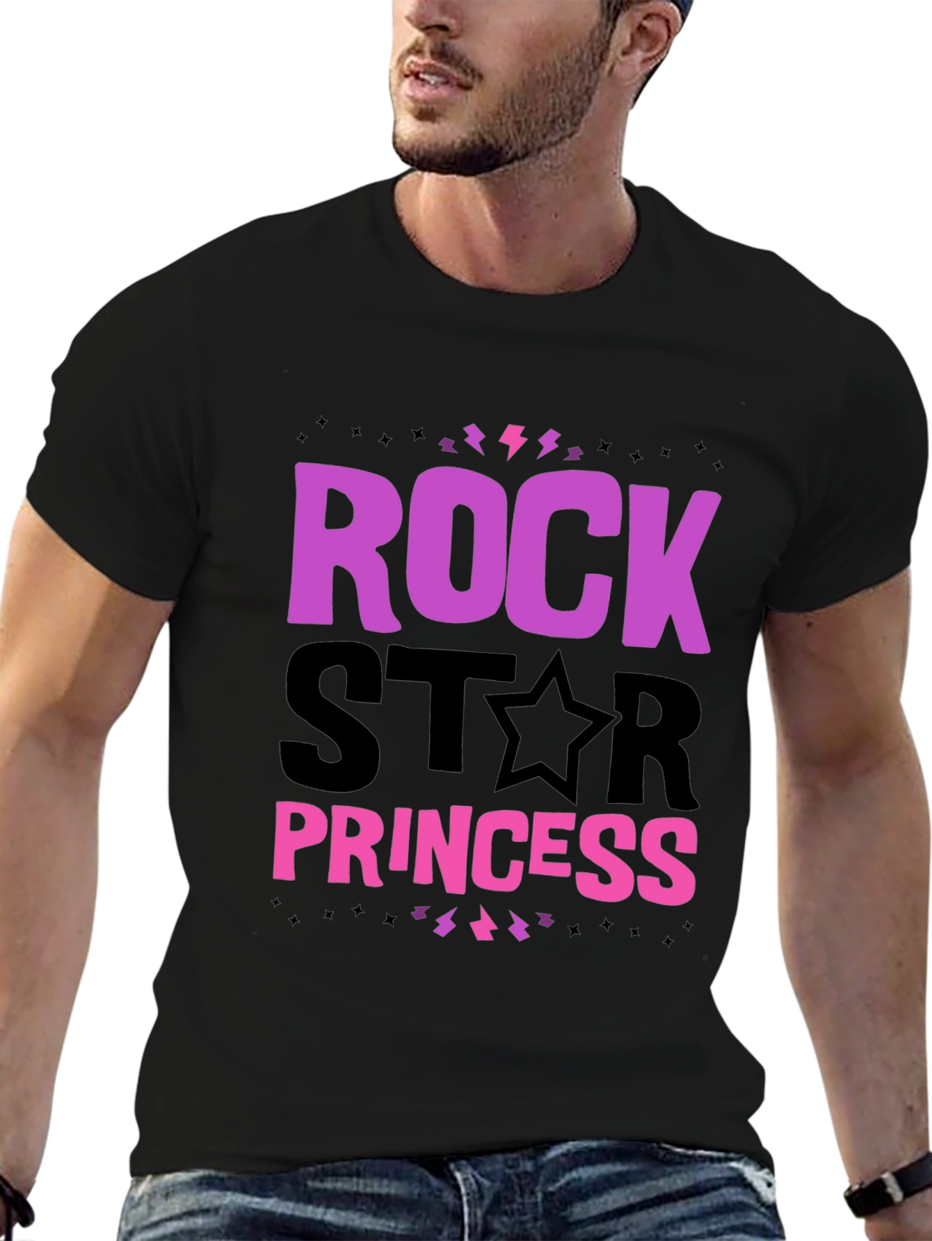 Rockstar Princess T-Shirt - Black Graphic Tee