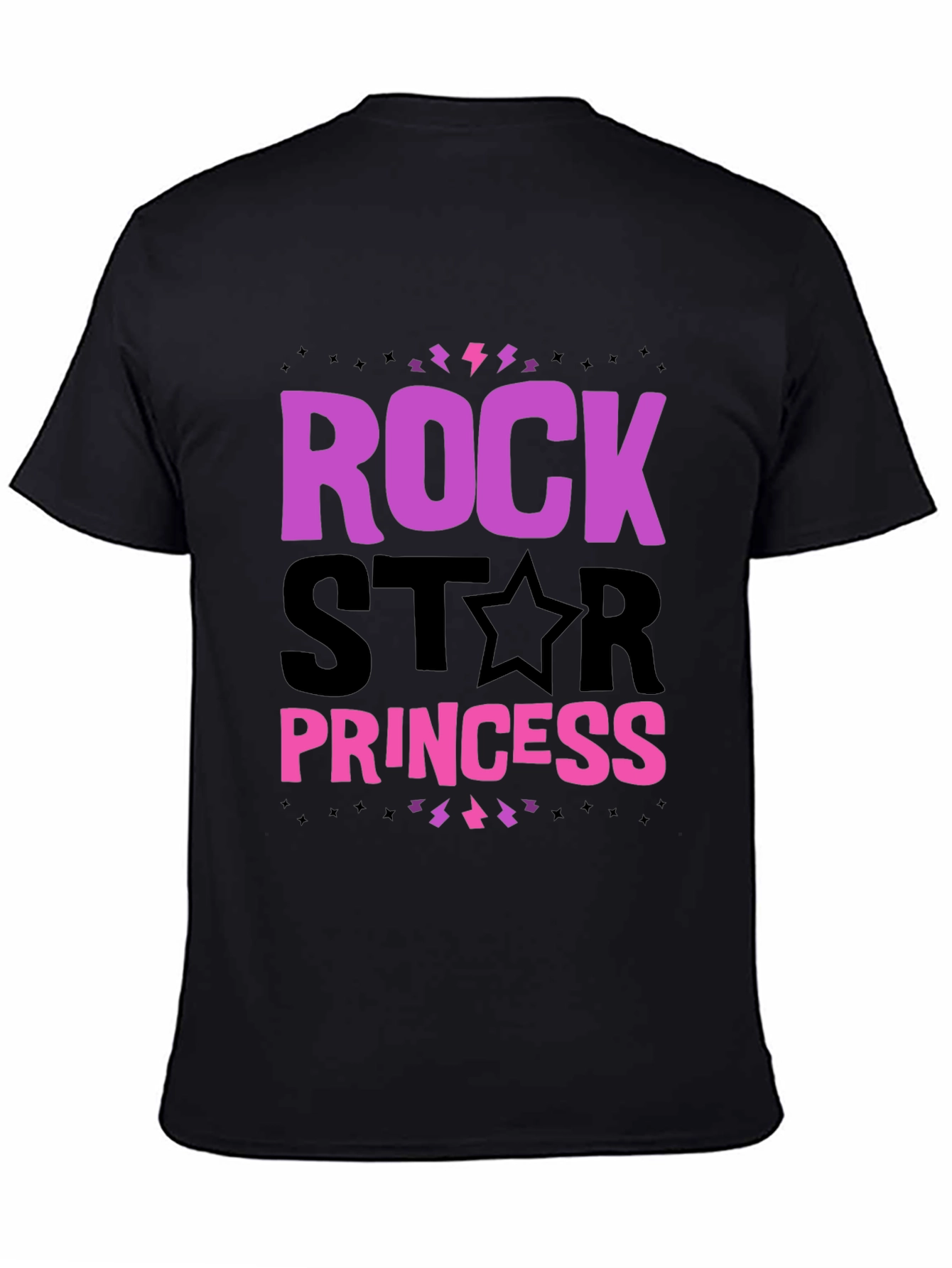 Rockstar Princess T-Shirt - Black Graphic Tee