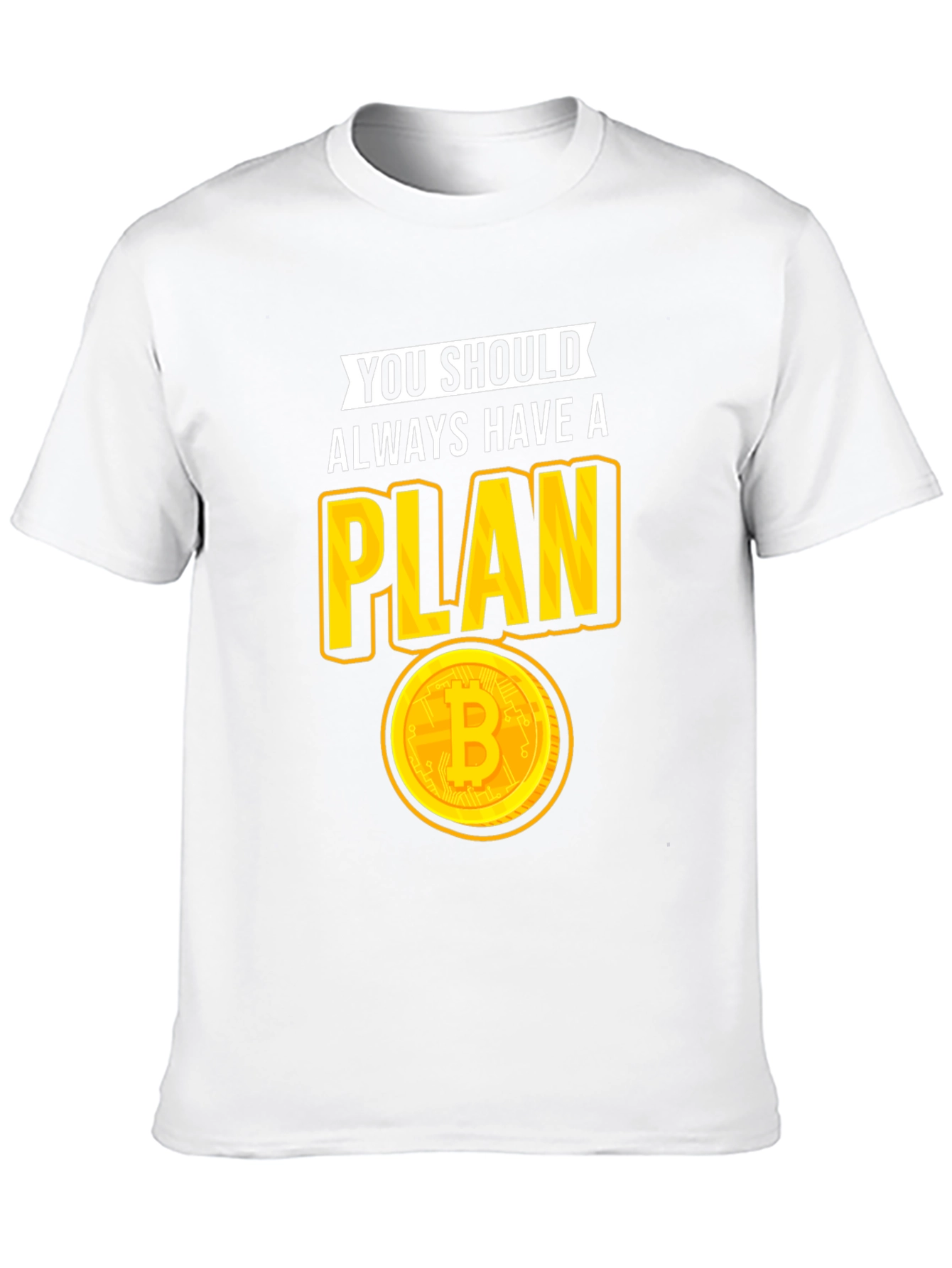 Bitcoin Plan Graphic Tee - Crypto Lovers T-Shirt