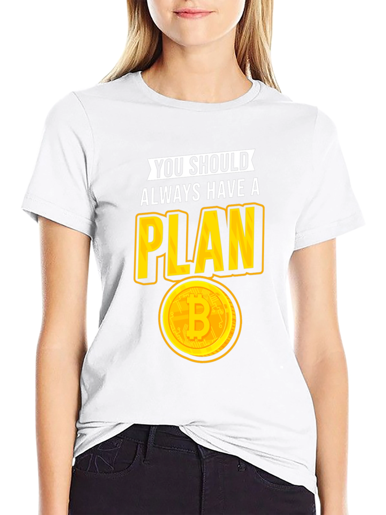 Bitcoin Plan Graphic Tee - Crypto Lovers T-Shirt