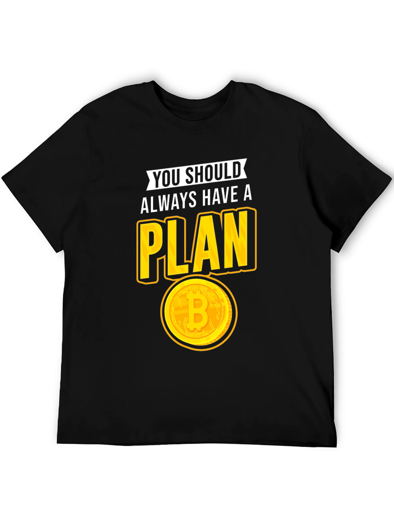 Bitcoin Plan Graphic Tee - Crypto Lovers T-Shirt