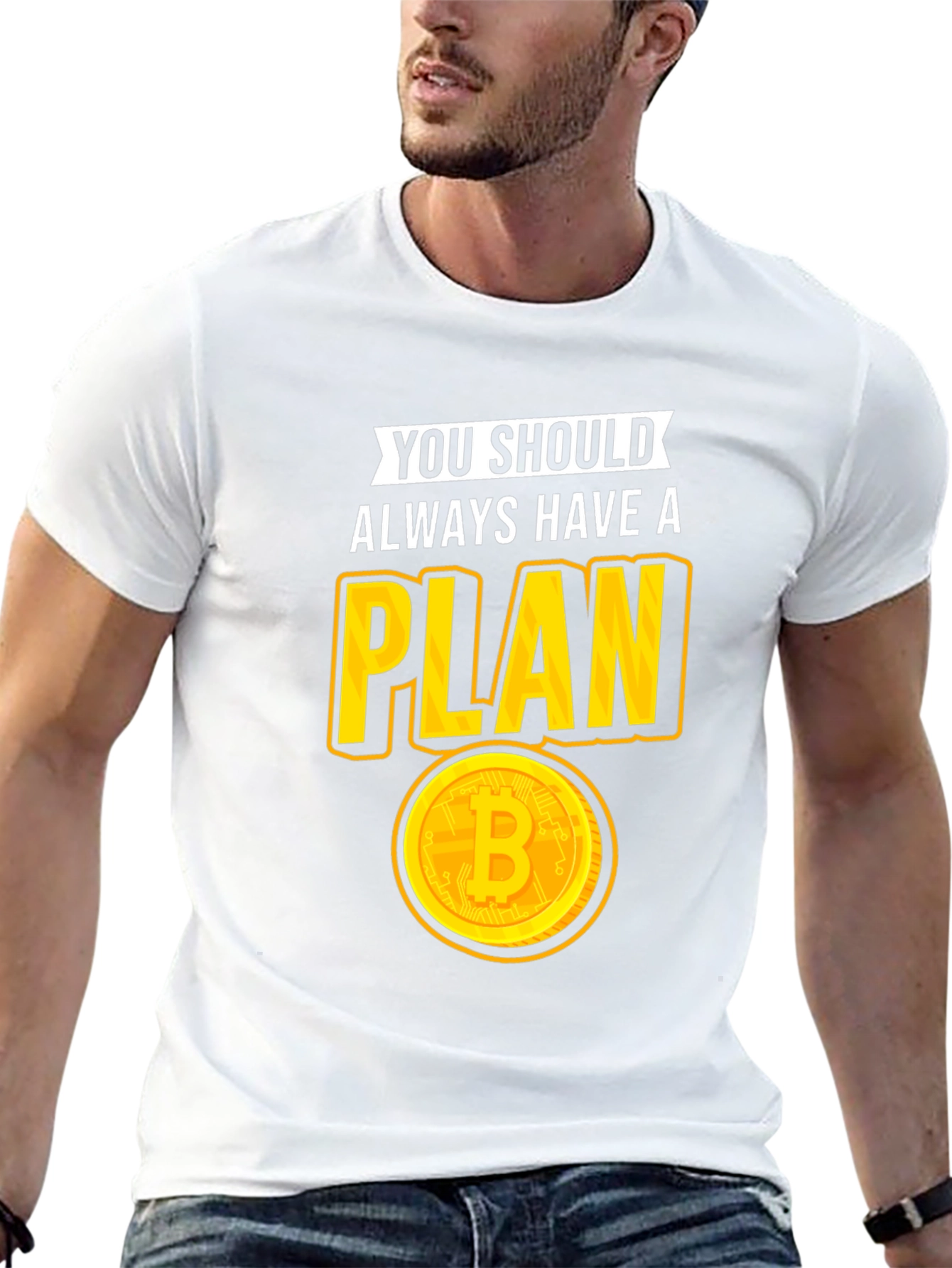 Bitcoin Plan Graphic Tee - Crypto Lovers T-Shirt