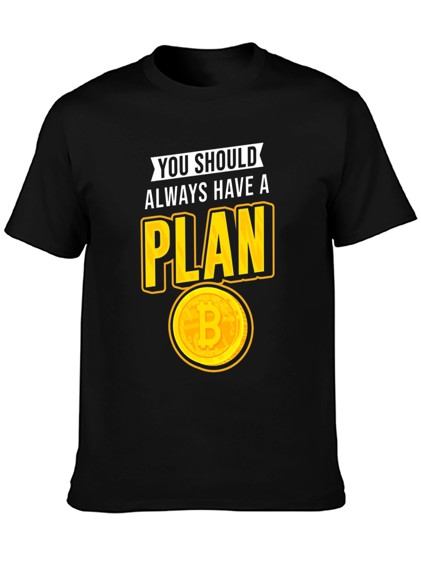Bitcoin Plan Graphic Tee - Crypto Lovers T-Shirt
