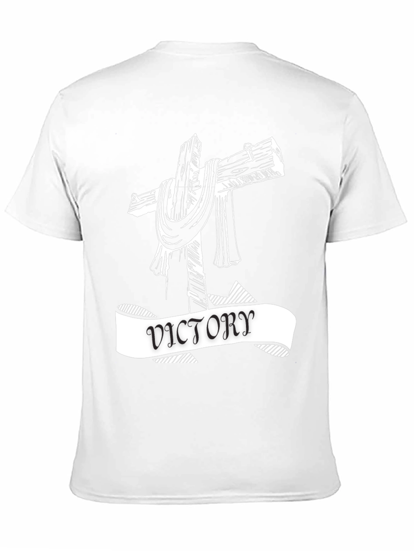 Victory Cross Graphic Tee - Black