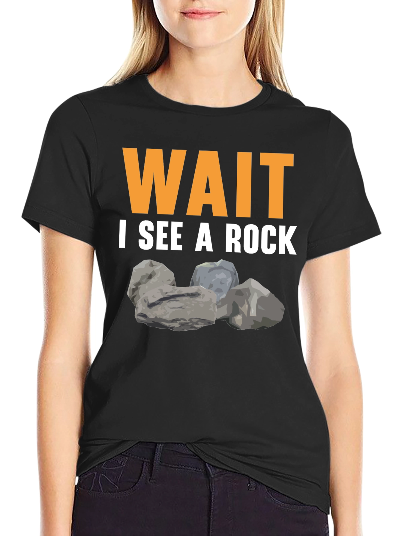 Wait I See A Rock Graphic T-Shirt
